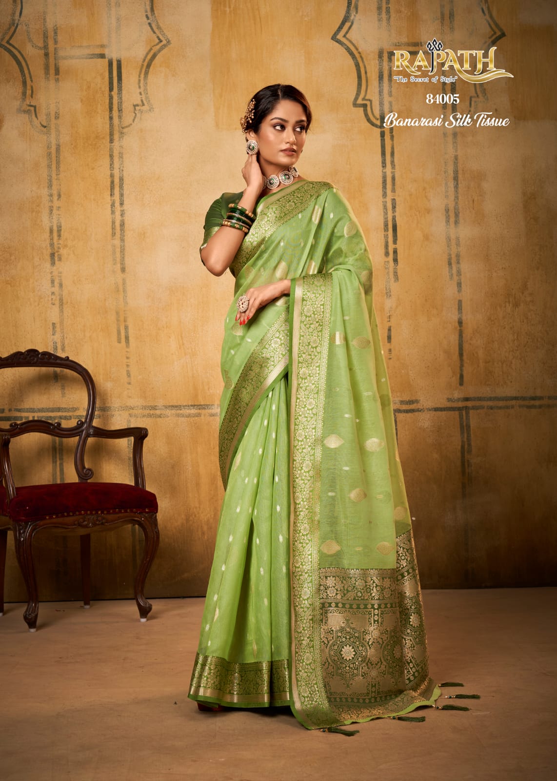 Petals Banarasi Tissue By Rajpath 84001 To 84006 Wedding Sarees Wholesale Clothing Distributors In India